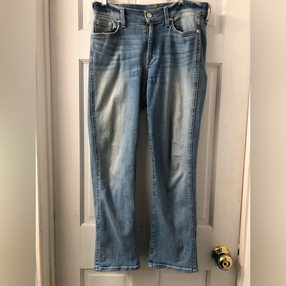 7 For All Mankind Women's Blue Boot Cut Jeans